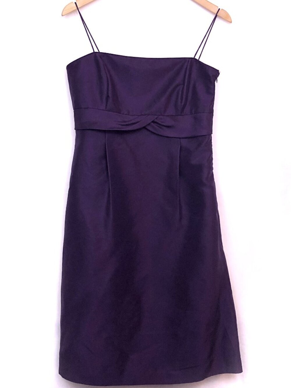 NEW NWT ANN TAYLOR Violet Purple Silk Sleeveless A-Line Formal Party SILK Dress
